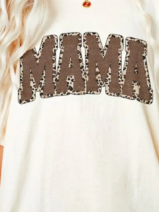 Mama Leopard Shirt, Leopard Mama Tee, Mother Day Gift Shirt - Picture 2 of 3